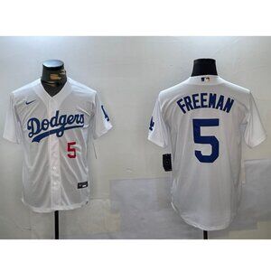 Mens Kids Youths Womens 5 Freddie Freeman Stitched White Jersey